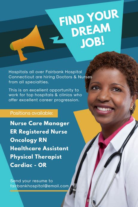 Copy Of Modern Nurse Hiring Job Poster Postermywall