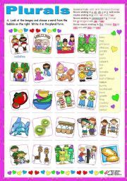 English Exercises: PLURAL FORM
