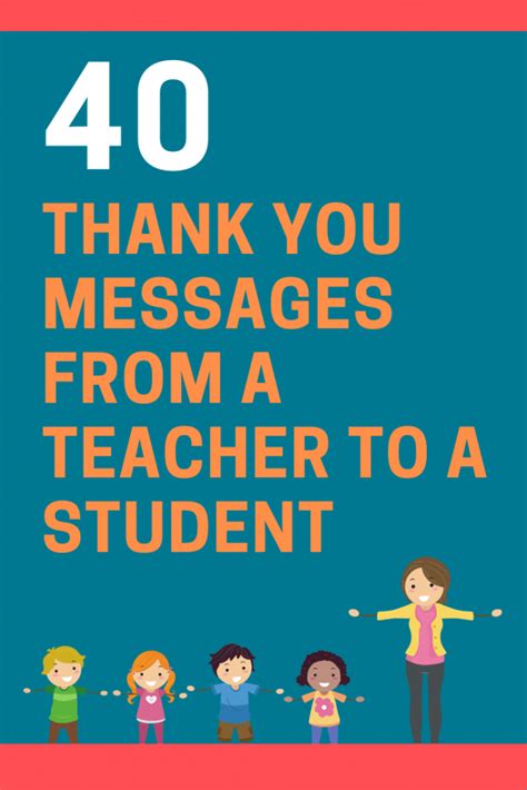 40 Thank You Messages From A Teacher To A Student