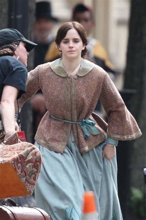 Emma Watson Filming ‘little Women In Boston Gotceleb