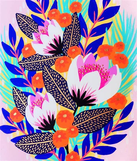 Kitty Mccall Pattern Vegetal Floral Illustrations Illustration Art