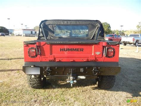 Flame Red Pearl 2006 Hummer H1 Alpha Open Top Exterior Photo 55953613