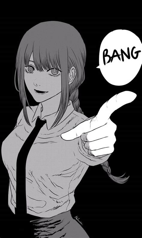 𝐌𝐚𝐤𝐢𝐦𝐚 Anime Sketch Chainsaw Manga Art
