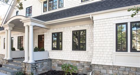 Browse 280 photos of white cedar shingle. Super White | Shingle house exterior, Shingle house, White ...