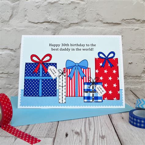 Presents Personalised Boys Birthday Card By Jenny Arnott Cards