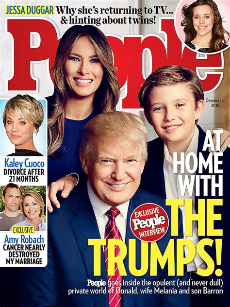 But a search of people 's back issues did not turn up an interview with trump from that year. At Home with Donald Trump and His Family : People.com