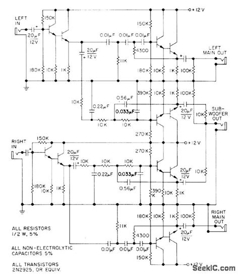 Crossoverfor20hzsubwoofer Amplifiercircuit Circuit Diagram