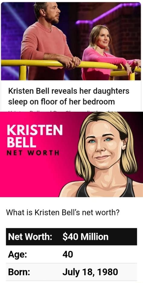 Kristen Bell Reveals Her Daughters Sleep On Floor Of Her Bedroom Kristen Bell Ne Wor What Is