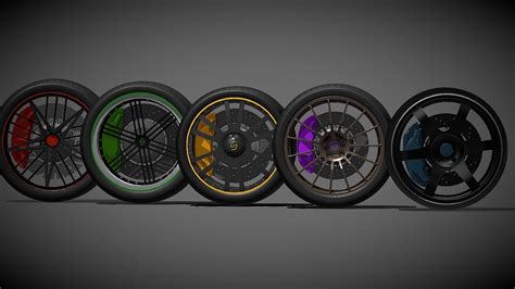 Free 5 Wheels Sport For Tuning Car Download Free 3d Model By Sdc