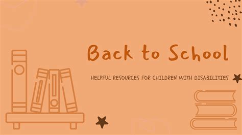 Back To School Resources For Individuals With Disabilities Service