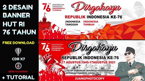 Detail Cara Desain Spanduk Hut Ri Ke Coreldraw X Banner Images Sexiz