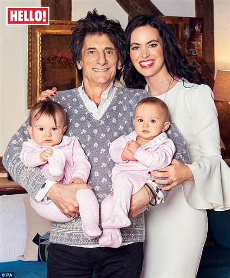 Ronnie Wood Gushes About Wife Sally And Their Twins Daily Mail Online