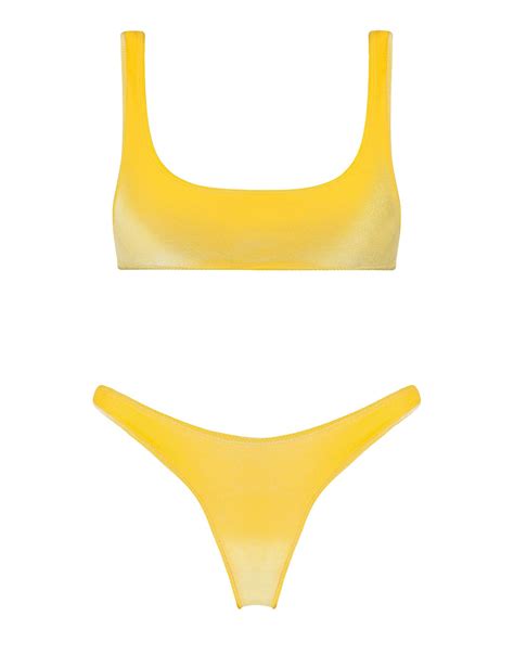 Astrid Top Yellow Bra Cute Bathing Suits Yellow Swimsuits