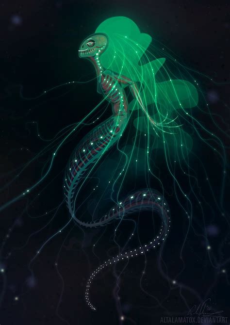 Abysmal By Altalamatox Sea Creatures Drawing Fantasy Creatures