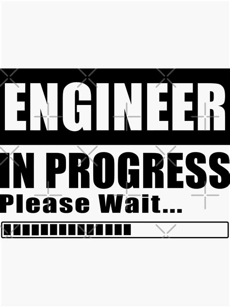 Engineer In Progress Please Wait Sticker For Sale By Mohamed5naser