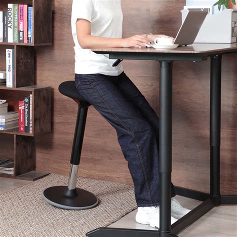 Songmics Standing Desk Chair Standing Stool Ergonomic Wobble Stool 360° Swivel Balance Chair