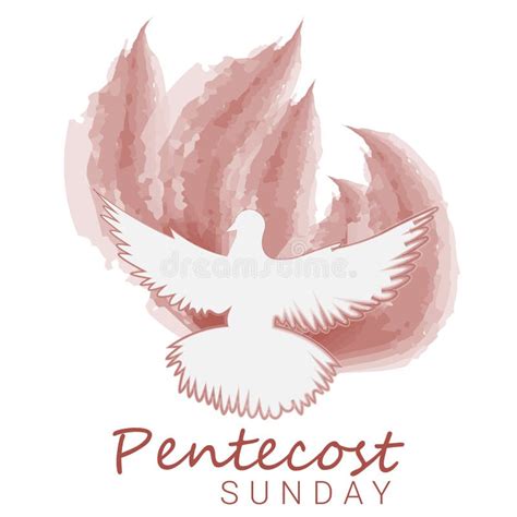 Pentecost Sunday Come Holy Spirit Stock Illustration Illustration Of
