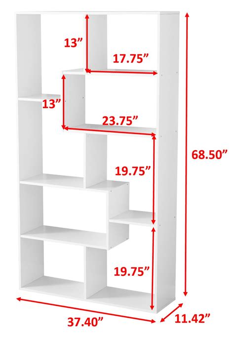 Mainstays Modern 8 Cube Bookcase White