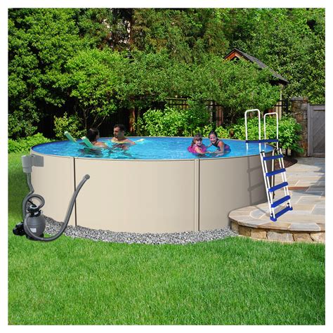 Best above ground pool 2019 (buying guide). Blue Wave Havana Complete 15' Round 52 Deep Pool Package ...