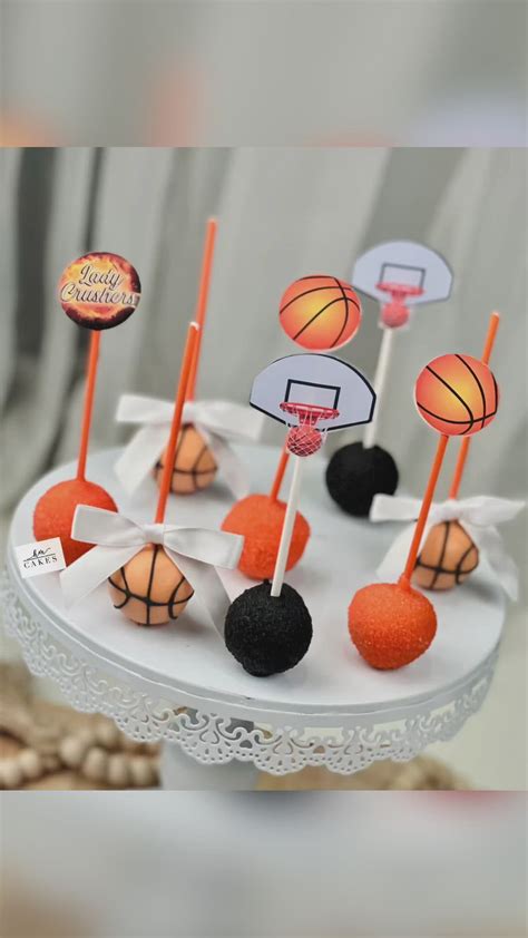 🏀 Basketball Cakepops 🏀 Cakepop Tutorial 🏀 Cake Pop Recipe Fancy Cake Pops Cake Pop Recipe Easy