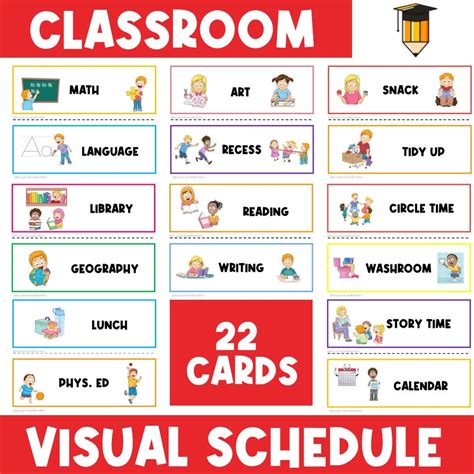 Visual Schedule Classroom Schedule Kids Printable Schedule Daily