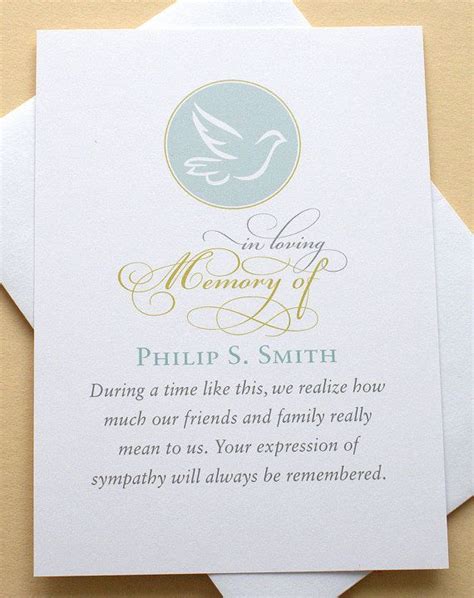 English Or Spanish Funeral Thank You Sympathy Cards With A Etsy