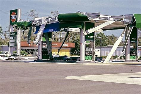 Gulf Self Service At Hwy 61 And Sam Rittenberg Blvd After Hurricane