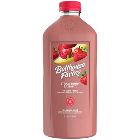 Bolthouse Farms Fruit Juice Smoothie Strawberry Banana 52 Fl Oz Bottle