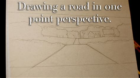Learn How To Draw One Point Perspective For Roads Over Hills