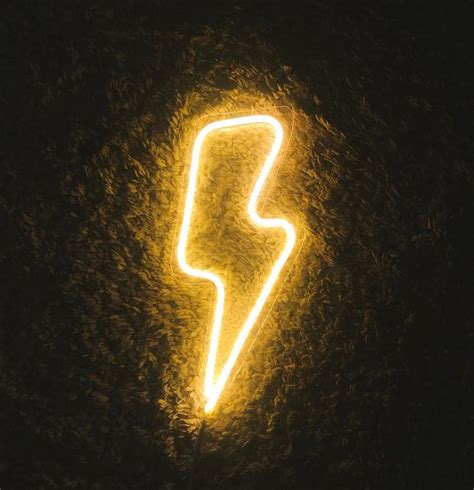 Led Neon Sign Lightning Bolt Etsy In 2020 Neon Sign Bedroom Neon