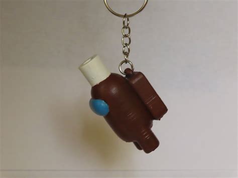 Toilet Paper Among Us Keychain Etsy