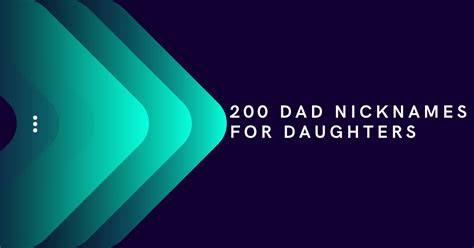 Dad Nicknames For Daughters 200 Adorable And Cute Names