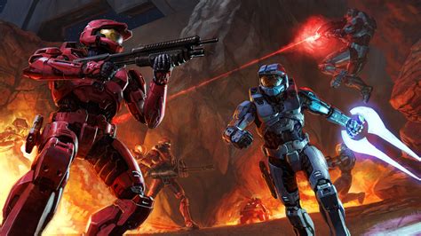Halo Rot Gegen Blauen Hintergrund Halo Wallpaper 1440x900