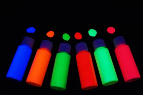 Directglow 2oz Set Uv Blacklight Reactive Fluorescent Neon Acrylic