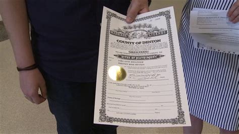 denton county issues first same sex marriage license cw33 dallas ft worth