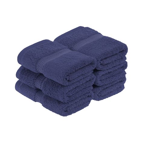 Superior Hymnia Egyptian Cotton Face Towel Set Navy Blue
