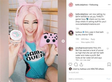 Belle Delphines Gamergirl Bath Water Know Your Meme