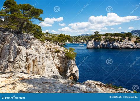 Calanques Of Port Pin In Cassis Provence France Stock Photo Image