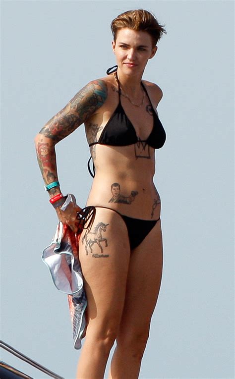 Ruby Rose Shows Off Her Incredible Bod In Barely There Bikini E News Uk