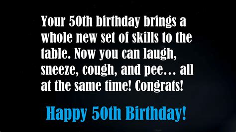 Funny 50th Birthday Wishes 52 Humor Messages Quotes Sayings On Birthday