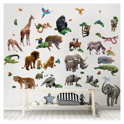 Baby Jungle Safari Wall Stickers 41059 Wall Stickers Walltastic Wall
