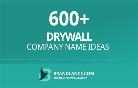 1532 Drywall Company Name Ideas List Generator 2024