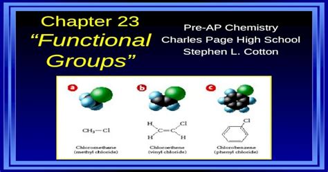 Chapter 23 Functional Groups Ppt Powerpoint