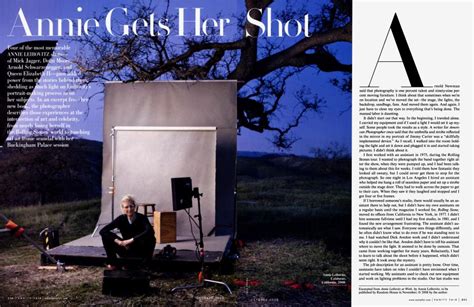 Annie Gets Her Shot Vanity Fair October 2008