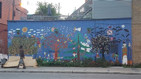 Postcard Montreal Canada Street Art And Graffitti
