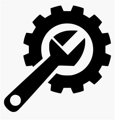 Hard Repair Fix Svg Png Icon Free Wrench And Gear Icon Transparent