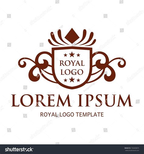 Royal Logo Template Vintage Icon Stock Vector Royalty Free 730400875