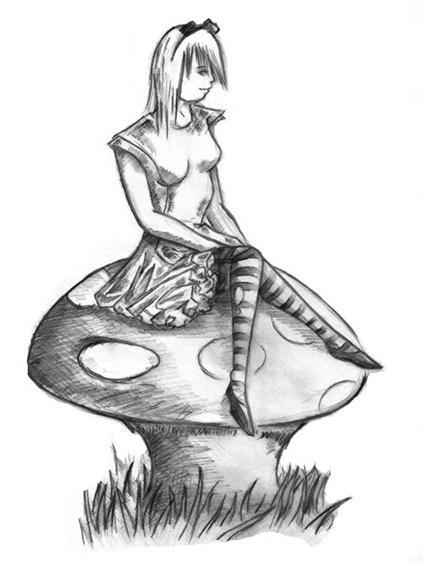 Alice In Wonderland Sketch By Llamablaster On Deviantart