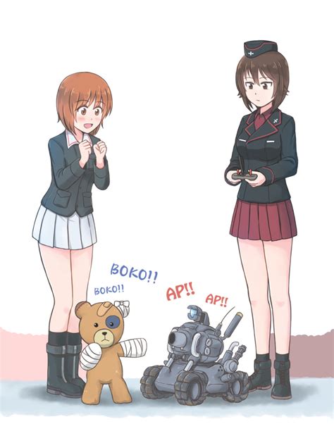 Nishizumi Miho Nishizumi Maho And Boko Girls Und Panzer And 1 More
