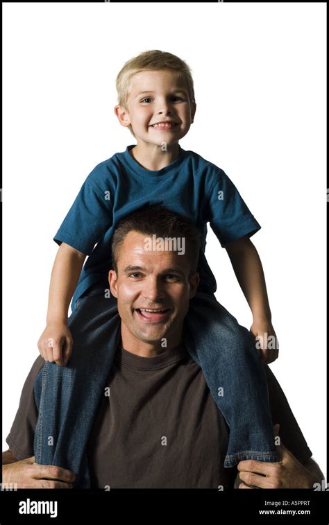Father Son Flexing Muscles Hi Res Stock Photography And Images Alamy